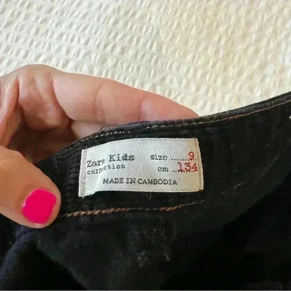 Zara kids corduroy black pants size 9 - D - Picture 4 of 6
